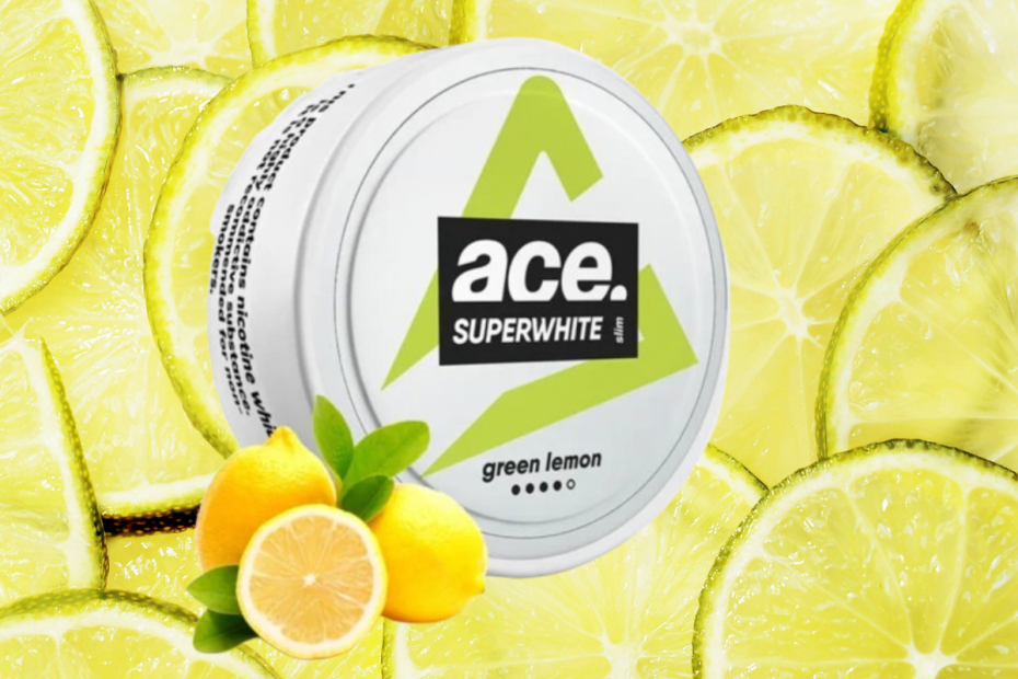 Experience the Zesty Refreshment of ACE Green Lemon Nicotine Pouches